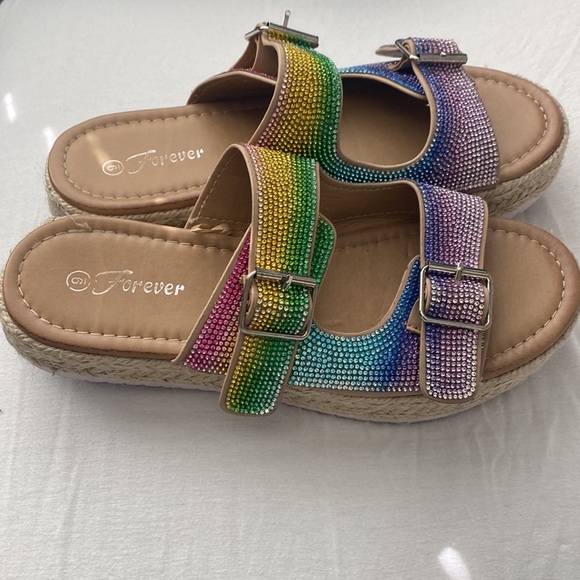 Multi color forever sandals - Picture 3 of 7